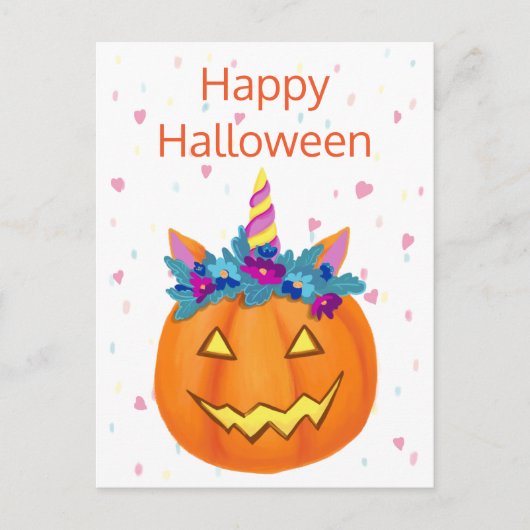 Halloween Funny Jack o lantern Pumpkin Briefkaart (Voorkant)