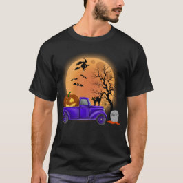 Halloween Funny Monsters Pumpkin Witch T-shirt
