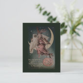  Halloween Funny owl illustratie Briefkaart (Staand voorkant)