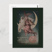  Halloween Funny owl illustratie Briefkaart (Voorkant / Achterkant)