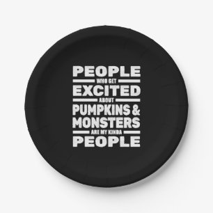 Halloween Funny Papieren Bordje
