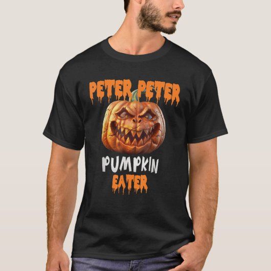Halloween Funny Peter Pumpkin Eater T Shirt (Voorkant)