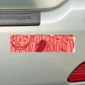 HALLOWEEN FUNNY PUMKINS bumper sticker (Op auto)