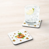 Halloween Funny Pumpkin Face Bier Onderzetter (Rechterzijde)