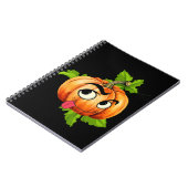 Halloween Funny Pumpkin Face Notitieboek (Linkerzijde)