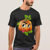 Halloween Funny Pumpkin Face T-shirt (Voorkant)