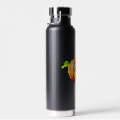 Halloween Funny Pumpkin Face Waterfles (Rechts)