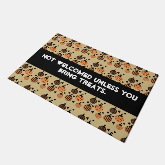 Halloween Funny Quote Confetti | Retro Pumpkins Deurmat (Schuin)