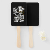 Halloween Funny Sarcastic Dead Inside Handwaaier (Voorkant en achterkant)