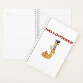 Halloween Funny Sarcastic Waving Wiener Pumpkin Wi Planner (Display)