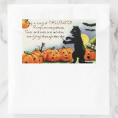  Halloween Funny Scary Cat Pumpkin Sticker (Tas)