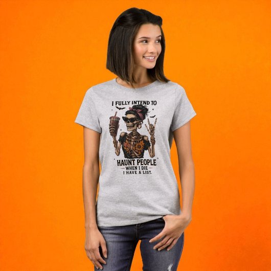 Halloween Funny Skeleton Haunted T-shirt