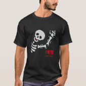 Halloween Funny Skeleton I Need Coffee Design Prem T-shirt (Voorkant)