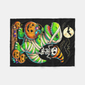 Halloween Funny T Rex Dinosaur Mummy Boys Trick Tr Fleece Deken (Voorkant (Horizontaal))