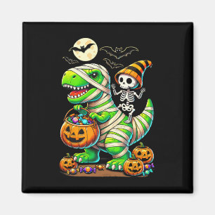Halloween Funny T Rex Dinosaur Mummy Boys Trick Tr Magneet