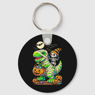 Halloween Funny T Rex Dinosaur Mummy Boys Trick Tr Sleutelhanger