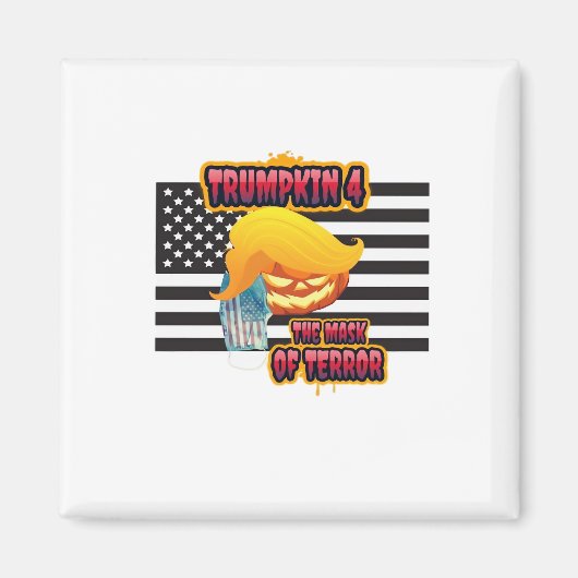 Halloween Funny Trumpkin Classic Magneet (Voorkant)