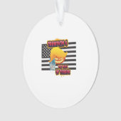 Halloween Funny Trumpkin Classic Ornament (voorkant)