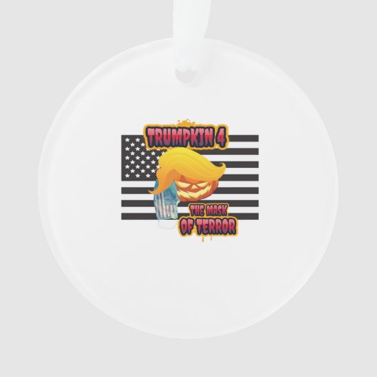 Halloween Funny Trumpkin Classic Ornament (voorkant)