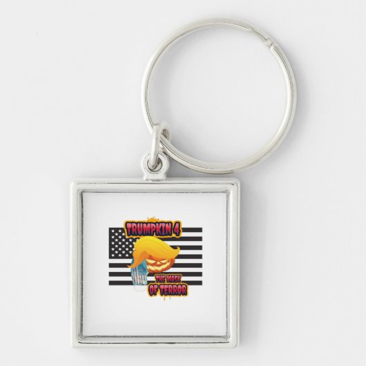 Halloween Funny Trumpkin Classic Sleutelhanger (Voorkant)