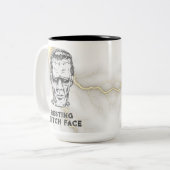 Halloween Funny Tweekleurige Koffiemok (Voorkant links)