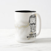 Halloween Funny Tweekleurige Koffiemok (Voorkant rechts)