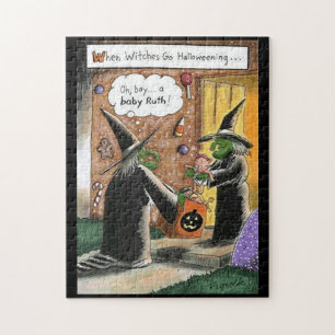 Halloween Funny Witches Trick or treat Legpuzzel