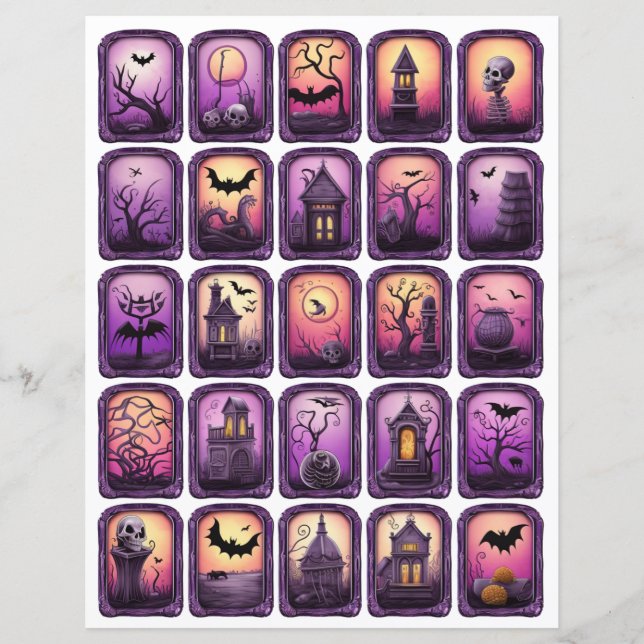 Halloween Fussy gesneden lijsten 20 (Voorkant)