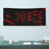 Halloween Ga Terug Nu Gepersonaliseerde Bloedspatt Spandoek (Beurs)