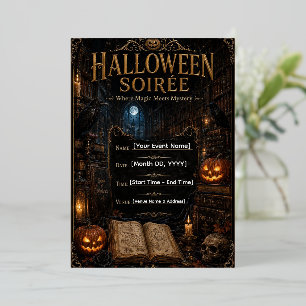 Halloween Gala Uitnodiging Template Bewerkbare G