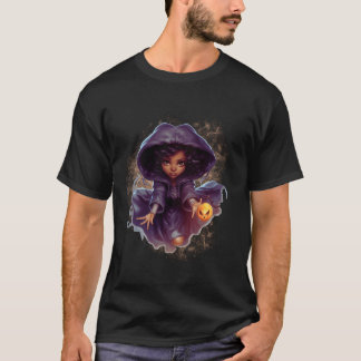 Halloween Galaxy Witch Kostuum Trick or treat Lang T-shirt