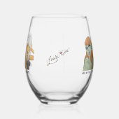 Halloween Gals Steel Wine Glas (Links)
