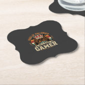 Halloween Gamer King Retro Controller Ontwerp Kartonnen Onderzetters (Gekanteld)