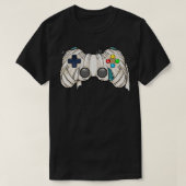 Halloween Gamer Mummy Controller Video Gamer Kinde T-shirt (Design voorkant)