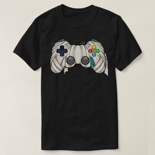 Halloween Gamer Mummy Controller Video Gamer Kinde T-shirt (Design voorkant)