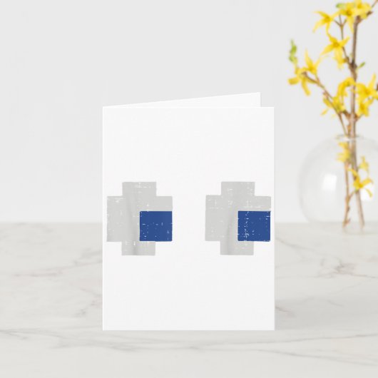 Halloween Gamer Pixel Eyes Gaming Kostuum Mannen B Kaart (Gele Bloem)