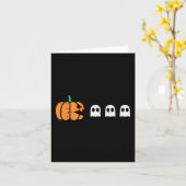 Halloween Gamer Pompoen Eten Spook Kostuum Mannen  Kaart (Gele Bloem)