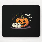 Halloween Gamer Pumpkin Eating Ghost Costume Men B Muismat (Voorkant)