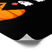 Halloween Gamer Pumpkin Eating Ghost Costume Men B Poster (Hoek)