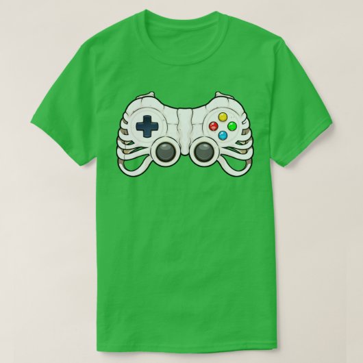 Halloween Gamer Skeleton Controller Video Gamer Ki T-shirt (Design voorkant)