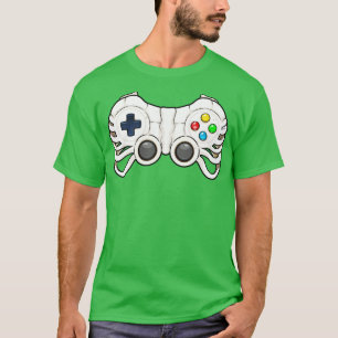 Halloween Gamer Skeleton Controller Video Gamer Ki T-shirt