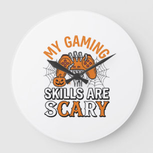 Halloween Gamer Vaardigheden Zijn Schrikbarend Vin Grote Klok