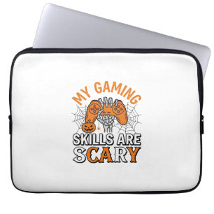 Halloween Gamer Vaardigheden Zijn Schrikbarend Vin Laptop Sleeve