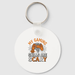 Halloween Gamer Vaardigheden Zijn Schrikbarend Vin Sleutelhanger