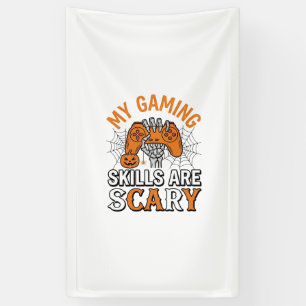 Halloween Gamer Vaardigheden Zijn Schrikbarend Vin Spandoek