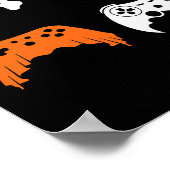 Halloween Gaming Controller Gamer Videogame Contr Poster (Hoek)