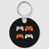 Halloween Gaming Controller Gamer Videogame Contr Sleutelhanger (Voorkant)
