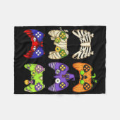Halloween Gaming Controller Mannen Jongens Kinder  Fleece Deken (Voorkant (Horizontaal))
