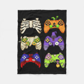 Halloween Gaming Controller Mannen Jongens Kinder  Fleece Deken (Voorkant)