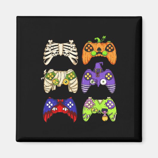 Halloween Gaming Controller Mannen Jongens Kinder Magneet (Voorkant)